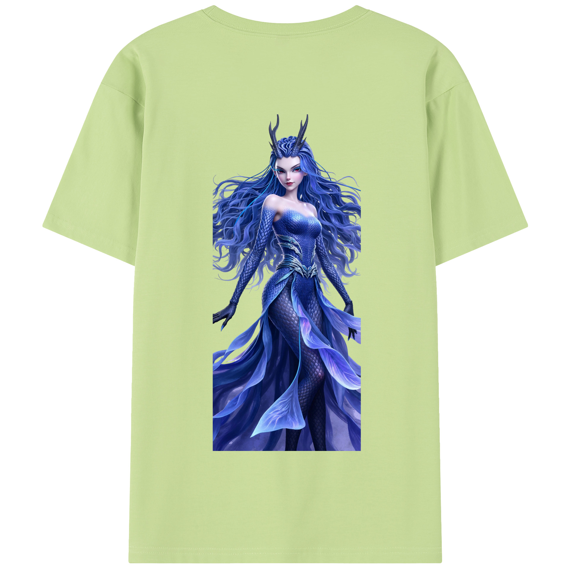（画像用） Ne Zha 2 ナタ 魔童の大暴れ 綿100％半袖Tシャツ（背面プリント）